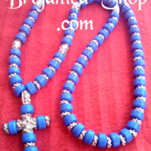 O206 Ogrlica od plavih perli