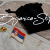 117 Značka zastava Srbije pozlata 24K